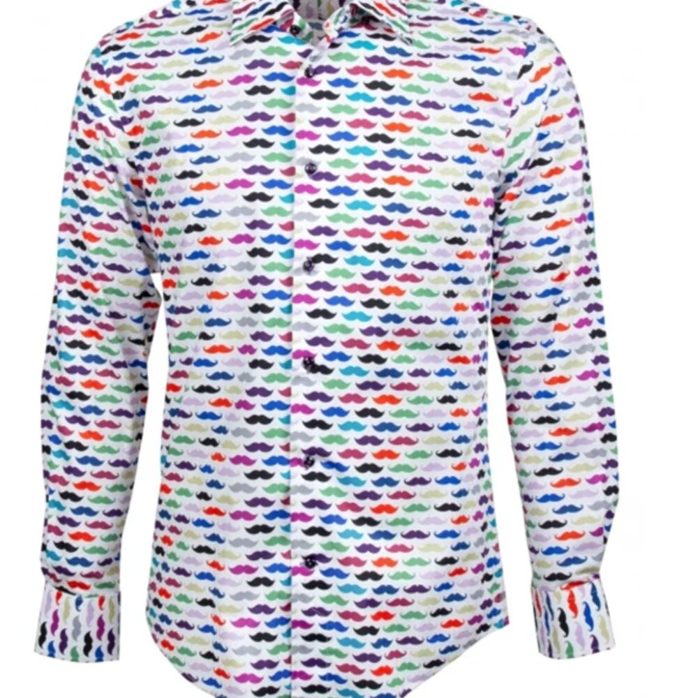 Cotn Doux mustache shirt (multicolor)